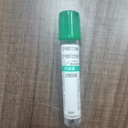 Disposable Green Top Heparin Tube 17IU/Ml Additive High Microbial Limit 3 - 10ml