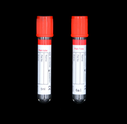 Red Top No Additive Plain Disposable Hospital Medical Test Vacuum Single Use Serum Blood Collection Tube