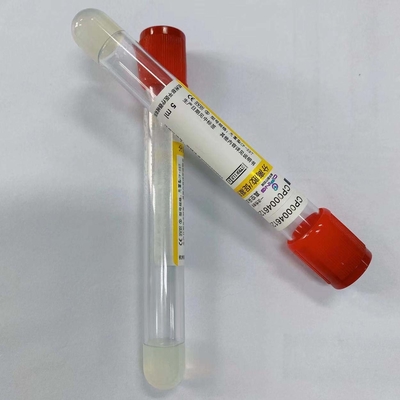 Clot Activator Tube Mẫu huyết thanh nắp đỏ cam 1 - 10ml