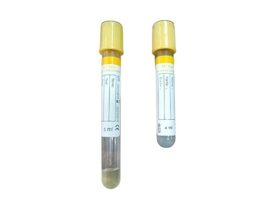 Ống kích hoạt cục máu đông SST màu vàng hàng đầu cho bộ sưu tập máu 10ml