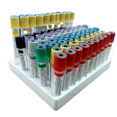 ESR Bộ sưu tập máu chân không Ống nghiệm Thủy tinh dùng một lần PET EDTA Gel trơn Heparin