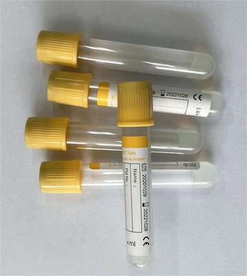 Bộ sưu tập máu chân không y tế Ống 2 - Ống gel 10ml có đầu màu vàng