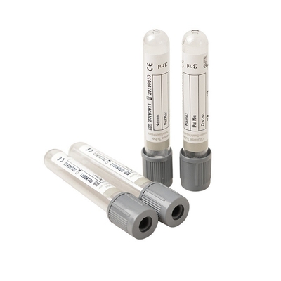 Grey Top Glucose dùng một lần ống thu máu chân không với chất ổn định glucose để lưu trữ ở nhiệt độ phòng 24 giờ