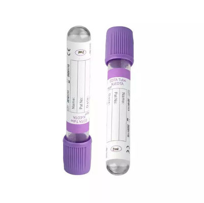 Màu tím 13 * 75mm ống thu máu chân không dùng một lần