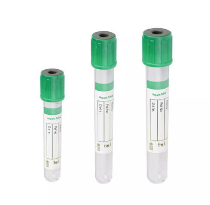 Rương chống đông máu màu xanh lá cây chứa heparin natri hoặc lithium heparin