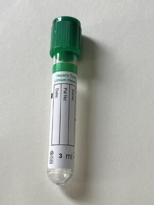 Các ống plasma Lithium Heparin cho phân tích hóa học lâm sàng